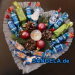 Новогодние подарки «Снежок» и «Сердечко» со сладостями