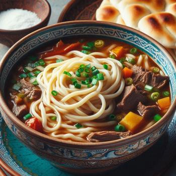 Ein zweites Rezept: Lagman auf die südliche Art